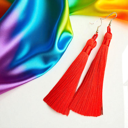 Tassel Power: Colorful Boho Dangle Earrings in 9 Vibrant Shades!