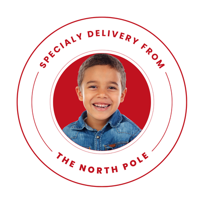 Personalized Santa Gift Tags – Custom North Pole Express Labels, Waterproof Christmas Stickers, Santa’s Workshop & Holiday Name Tags