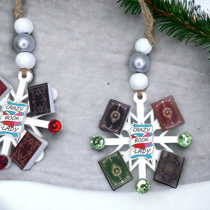 Crazy Book Lady Christmas Ornament: A Whimsical Tribute to Book Lovers!