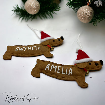 Furry Festivities: Custom Felt Dog Ornaments for Tail-Wagging Holiday Cheer!