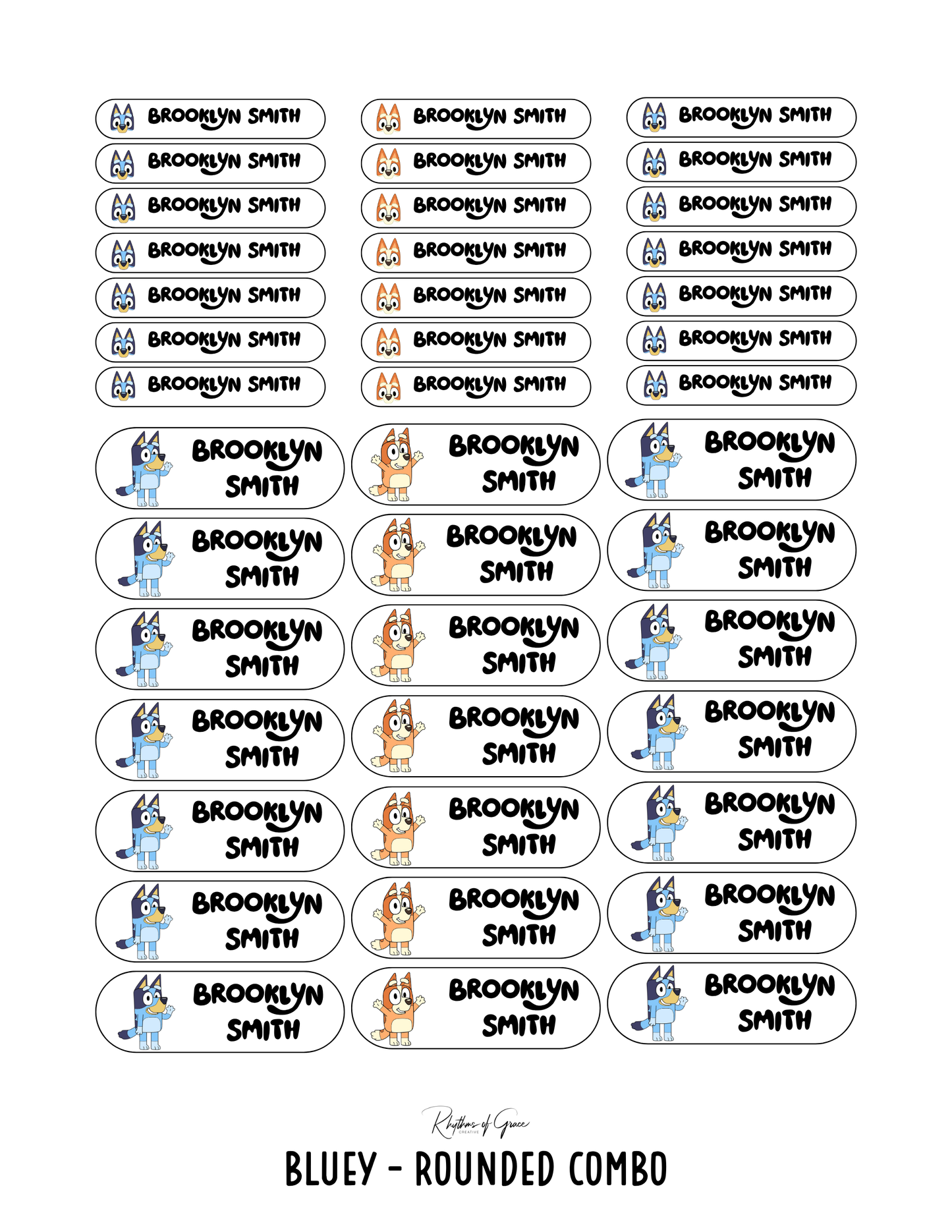 Back to School Personalized Character Labels – Waterproof & Customizable!