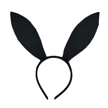 Bunny Bliss: Black and Silver Bunny Ears Headband for Playful Adventures! - Rhythms of Grace Creative