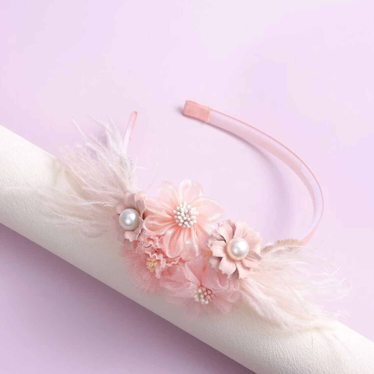 Fabulous Pink Feather Headband: Sparkle & Style for Every Occasion! - Rhythms of Grace Creative