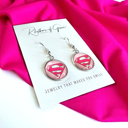 Fight Like a Girl (and Look Fabulous Doing It!) - Breast Cancer Awareness Earrings 💖