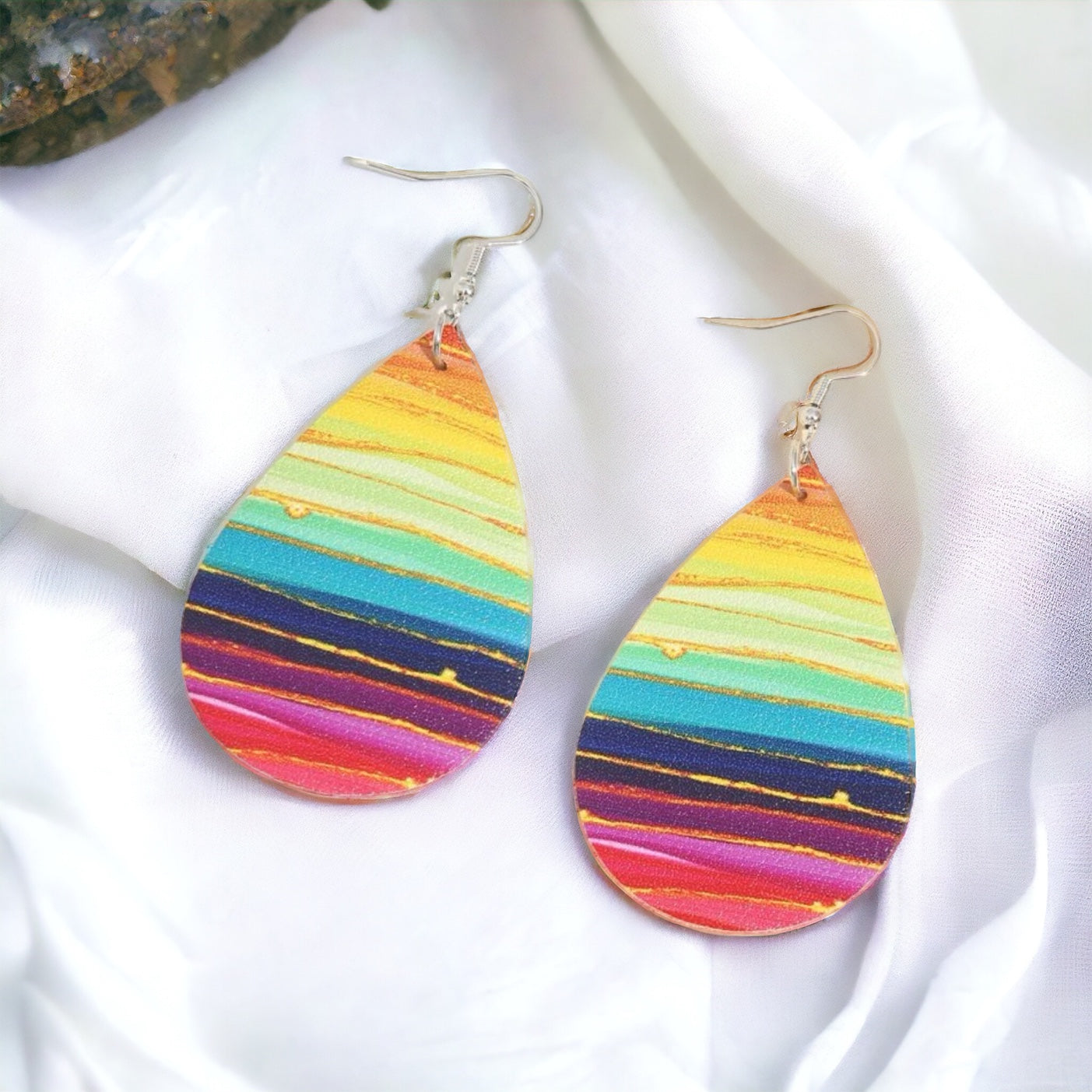 Rainbow Teardrop Earrings: Shine Bright & Celebrate Love!