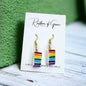 Sweeten Up Your Style with Our Doberge Cake Earrings! 🍰🌈