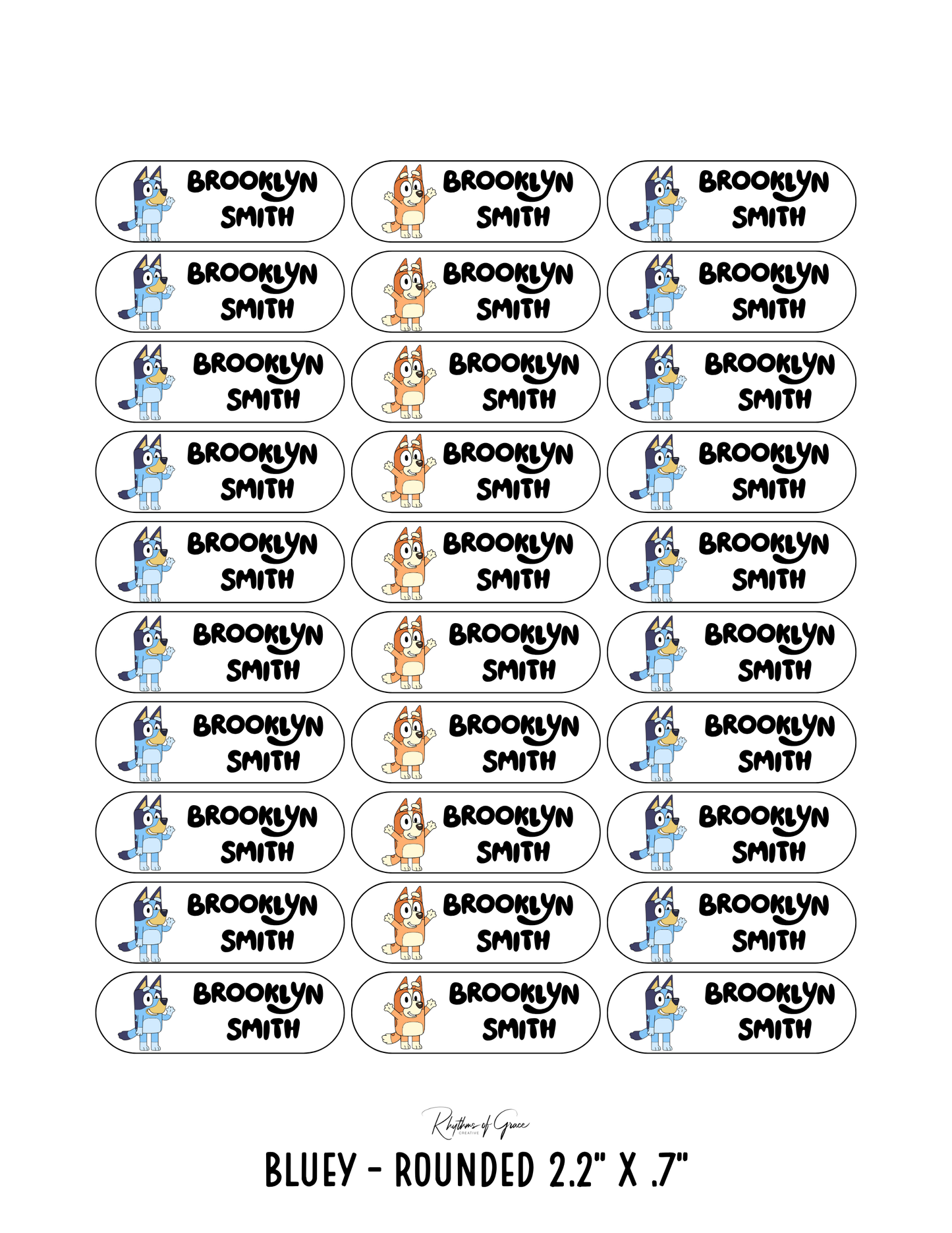 Back to School Personalized Character Labels – Waterproof & Customizable!