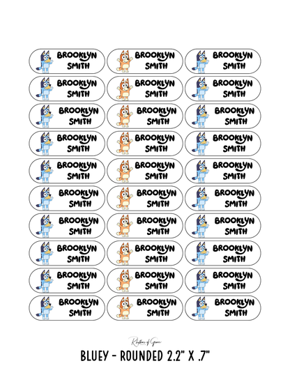 Back to School Personalized Character Labels – Waterproof & Customizable!