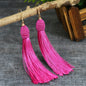 Tassel Power: Colorful Statement Dangle Earrings in 7 Bold Shades