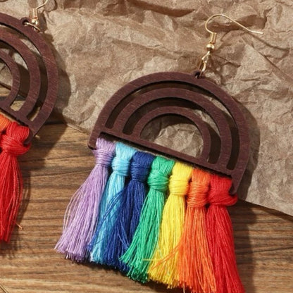 Fringe Rainbow Earrings: Your Go-To PRIDE Accessories! 