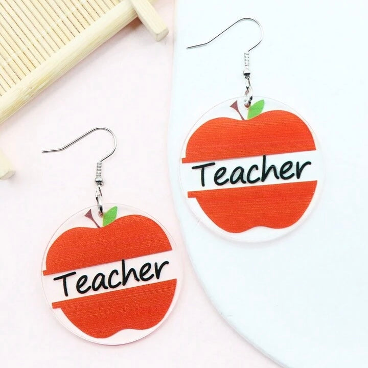 Teacher Earrings Collection: Show Your Passion for Teaching! 🍎 - Rhythms of Grace Creative