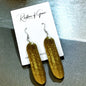 Pucker Up! Playful Pickle Dangle Earrings Sparkle!
