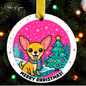 Merry & Bright Pet Ornament Collection – Choose From 8 Dog Breeds | Cute Custom Holiday Ornament for Pet Lovers