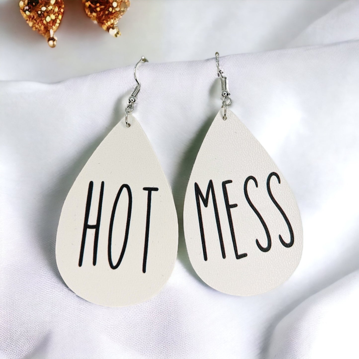 Hot Mess Teardrop Earrings: Embrace Your Fabulous Chaos! 🔥 - Rhythms of Grace Creative