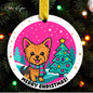 Merry & Bright Pet Ornament Collection – Choose From 8 Dog Breeds | Cute Custom Holiday Ornament for Pet Lovers