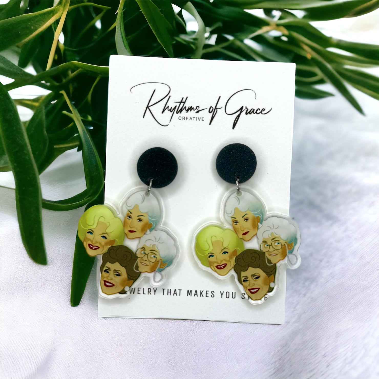 Stay Golden – Golden Girls Earrings for Fierce, Fabulous Fans 🌴