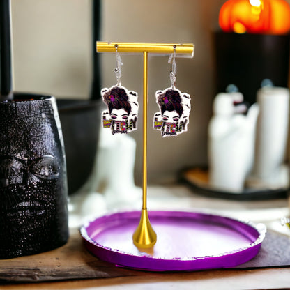 Witchy Woman Dangle Earrings – Acrylic & Stainless Steel Hooks - Rhythms of Grace Creative