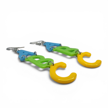 ABC Dangle Earrings: A Fun Tribute to Teachers! 🌟
