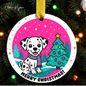Merry & Bright Pet Ornament Collection – Choose From 8 Dog Breeds | Cute Custom Holiday Ornament for Pet Lovers
