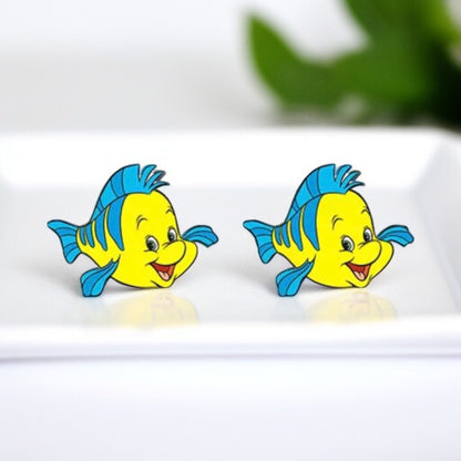 Under the Sea Sparkle: Little Mermaid-Inspired Stud Earrings!