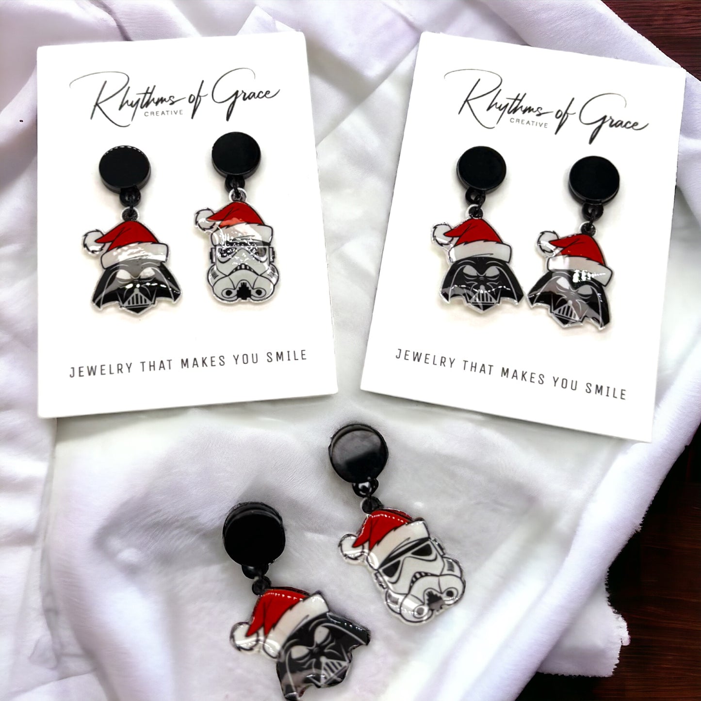 Unleash Your Holiday Force with Star Wars Christmas Earrings!