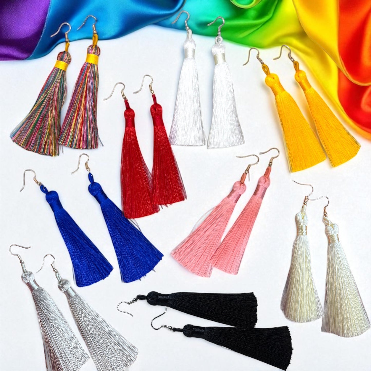 Tassel Power: Colorful Boho Dangle Earrings in 9 Vibrant Shades!