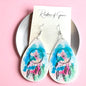 Whimsical Dreamcatcher Teardrop Dangle Earrings