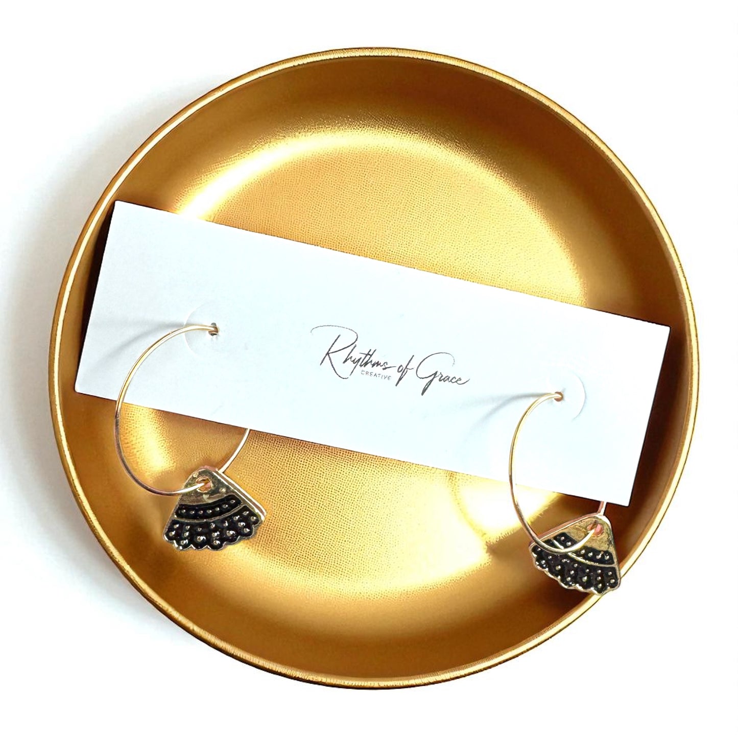 Delicate Dissent Hoop Earrings – Channel Your Inner RBG with Bold Elegance!