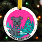 Merry & Bright Pet Ornament Collection – Choose From 8 Dog Breeds | Cute Custom Holiday Ornament for Pet Lovers