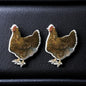 Cluck-tastic Chicken Stud Earrings – Three Charming Styles!