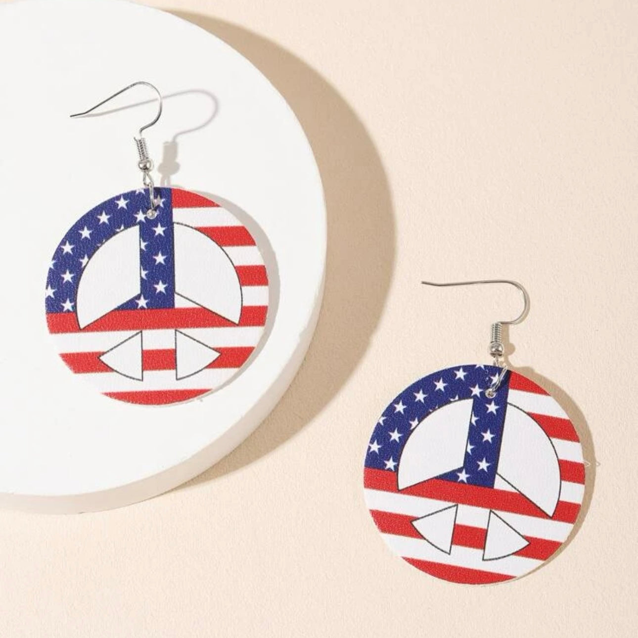 Patriotic Red, White & Blue Earring Bundle - Set of 4, Fourth of July, Stars & Stripes, SALE