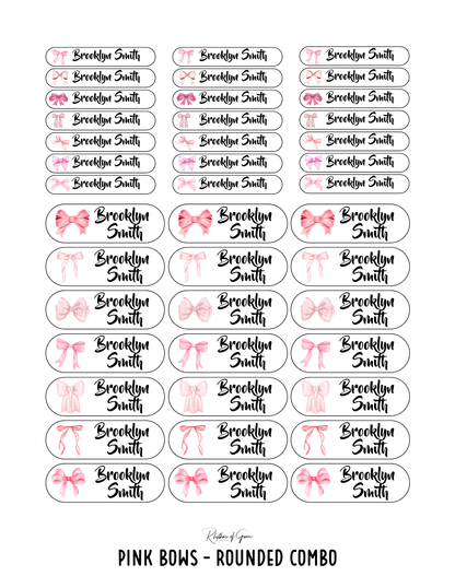 Back to School Personalized Character Labels – Waterproof & Customizable!