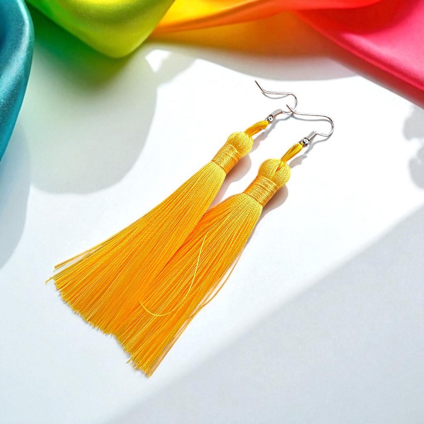 Tassel Power: Colorful Boho Dangle Earrings in 9 Vibrant Shades!