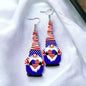 Patriotic American Gnome Dangle Earrings – Celebrate in Style!