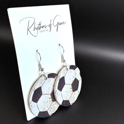 Kick It Up a Notch: Soccer Dangle Earrings!