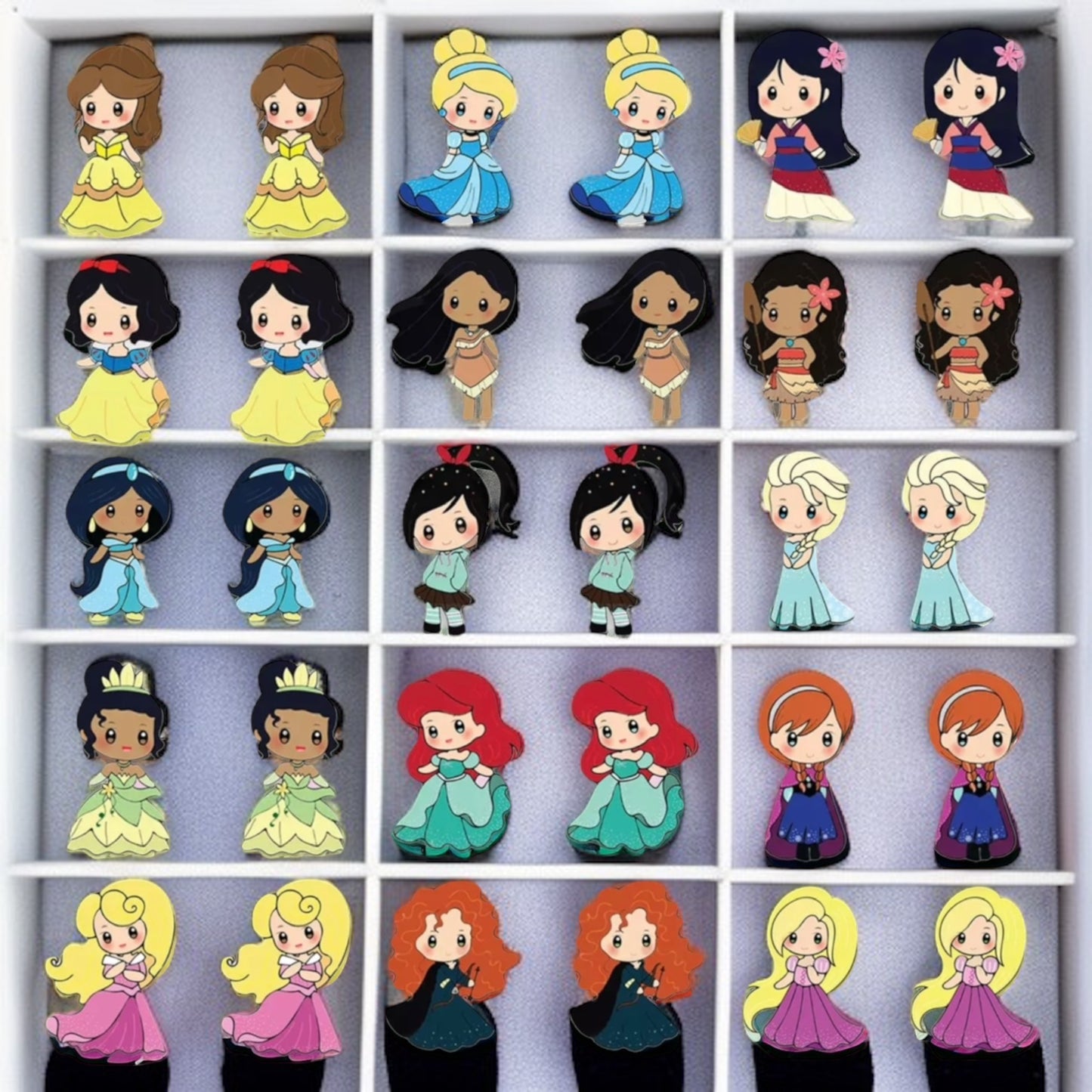 Enchanting Cartoon Princess Stud Earrings - Sparkle Like Royalty! 👑
