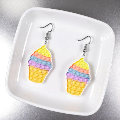 Pop-It Toy Dangle Earrings: A Colorful Twist to Your Style!