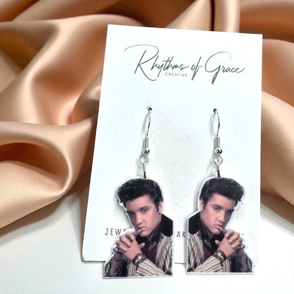 Rock Your Style: Elvis Presley Dangle Earrings - 12 Iconic Designs! 🎸