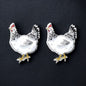 Cluck-tastic Chicken Stud Earrings – Three Charming Styles!