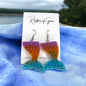 Pop It Toy Earrrings - PopIt Earrings, Fidgit Earrings, Fidgit Accessories, Snowball Earrings, Mermaid Earrings - Rhythms of Grace Creative