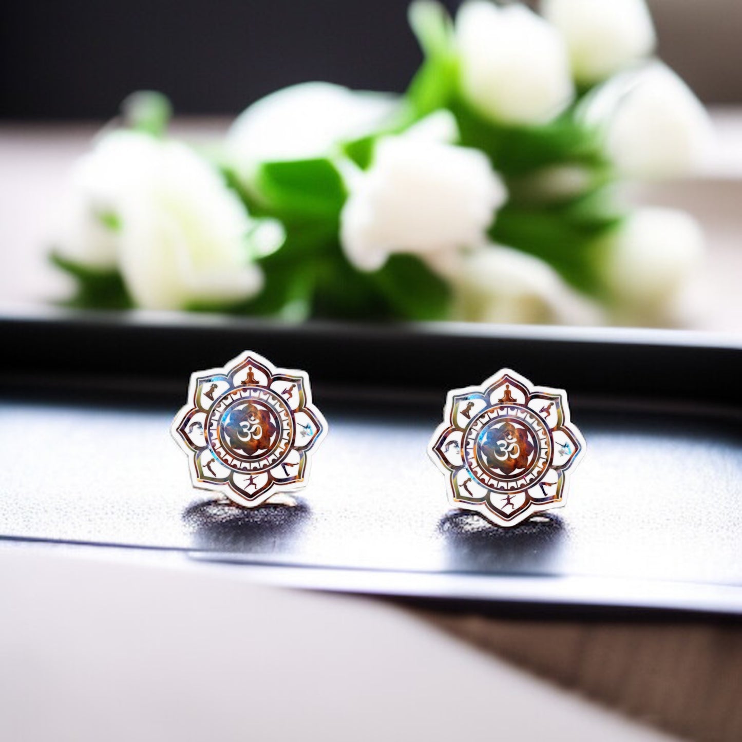 Zen Vibes Only: Yoga Stud Earrings for the Yogi in You!