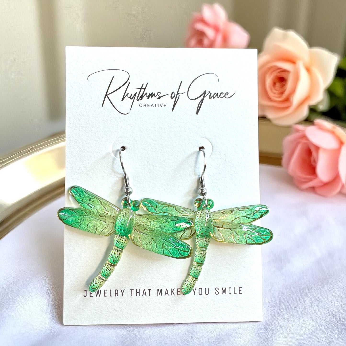 Catch the Whimsy! Dragonfly Dangle Earrings