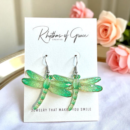 Catch the Whimsy! Dragonfly Dangle Earrings