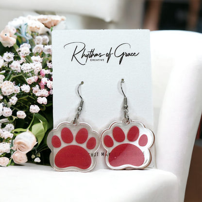 Paw Print Earrings - A Must-Have for Every Dog Lover! 🐶