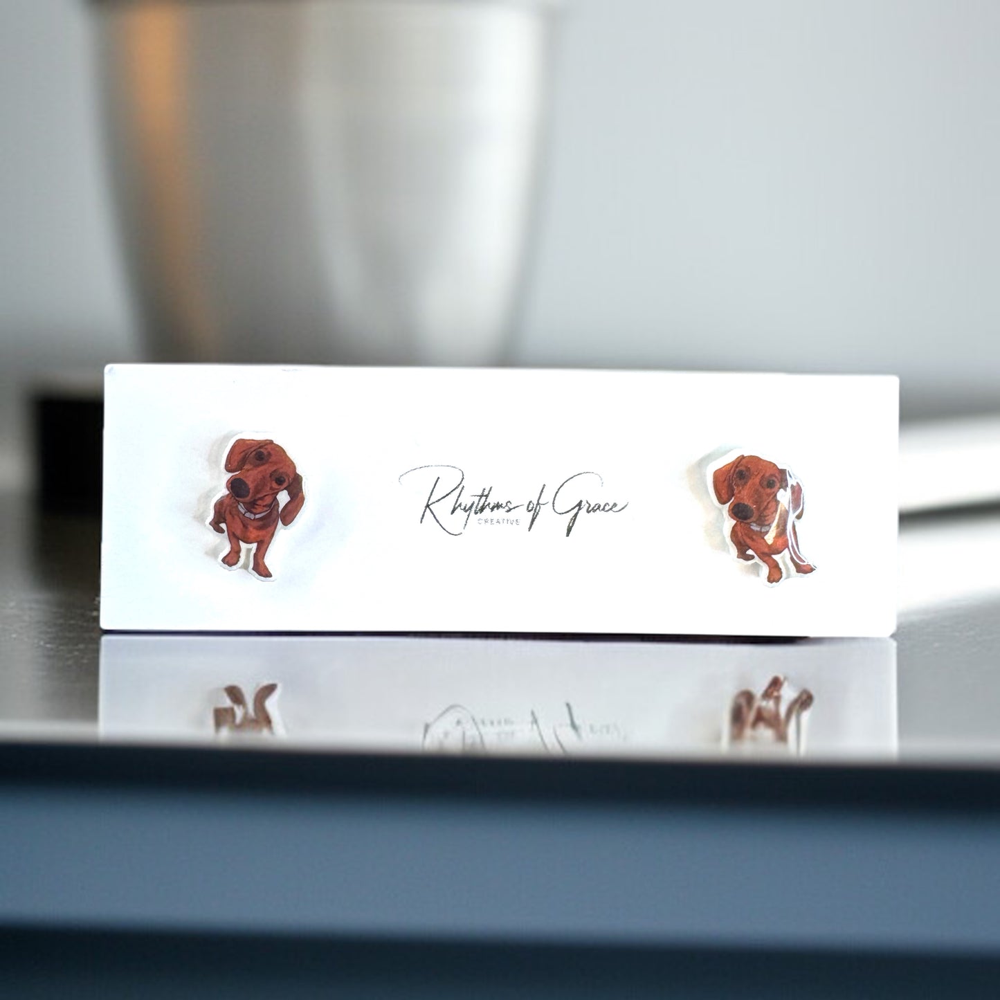 Dachshund Delight: Weenie Dog Stud Earrings! 🐾
