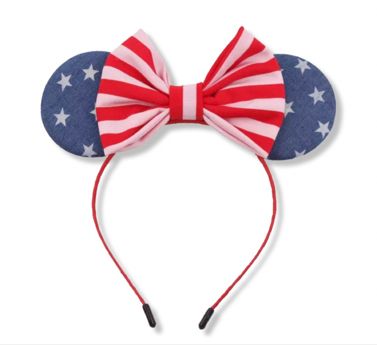 Patriotic Mouse Ears - Red White & Blue, Stars and Stripes - 6 Styles