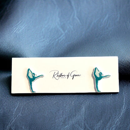 Sparkle Like a Superstar: Dancer Stud Earrings for Every Twirl and Tumble!