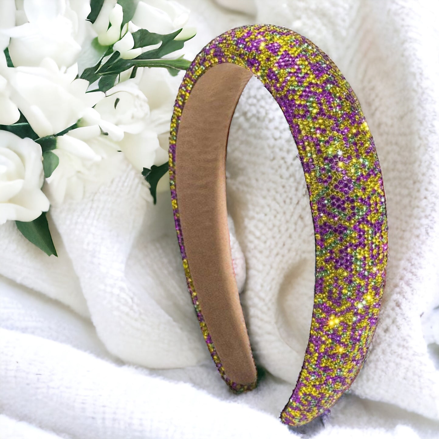 Sparkle & Shine: Dazzle in Our Mardi Gras Headband!