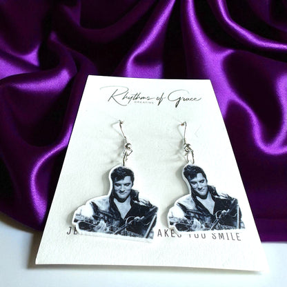 Rock Your Style: Elvis Presley Dangle Earrings - 12 Iconic Designs! 🎸