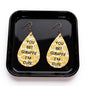 Go Wild with Giraffe Print Teardrop Dangle Earrings – Chic, Fun & Personalizable!